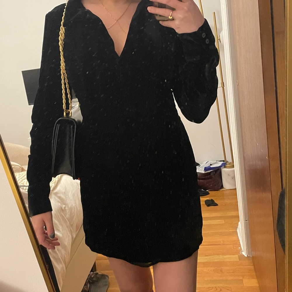 Velvet Black Dress